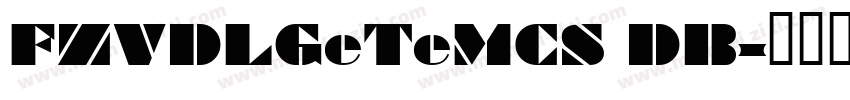 FZVDLGeTeMCS DB字体转换